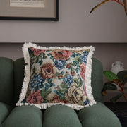 jacquard floral cushion cover, view 10 - MRSLM
