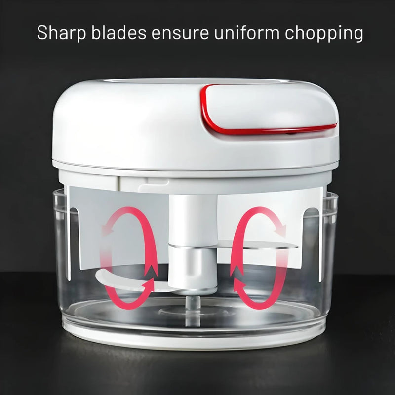 manual food processor garlic chopper, view 6 - MRSLM