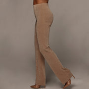 hip-flare flared pants, view 8 - MRSLM