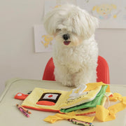 interactive dog squeak and sniff toy book, view 5 - MRSLM