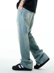 washed distressed loose jeans, view 2 - MRSLM