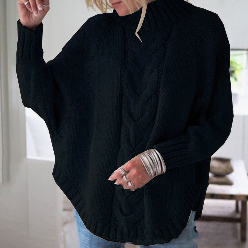 pullover loose sweater women, view 3 - MRSLM