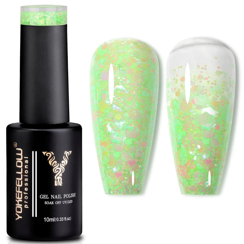 glitter sequins gel nail polish, view 7 - MRSLM