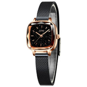square ladies mesh band watch, view 9 - MRSLM