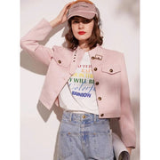 adjustable stand collar short jacket, view 5 - MRSLM