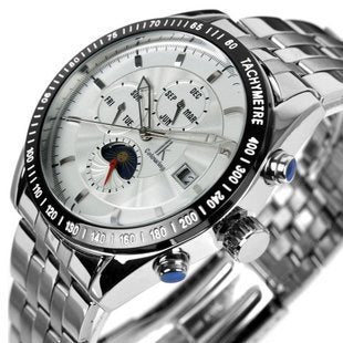 men's automatic luminous calendar watch, view 3 - MRSLM