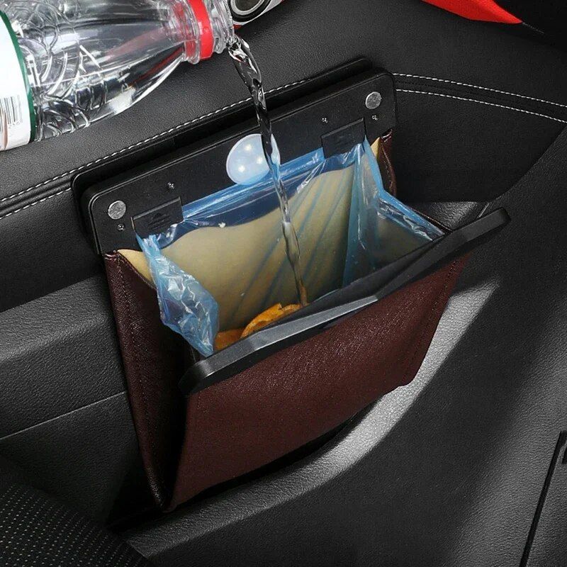 foldable front-row car trash can, view 7 - MRSLM