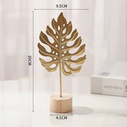 gold iron leaf decoration, view 3 - MRSLM