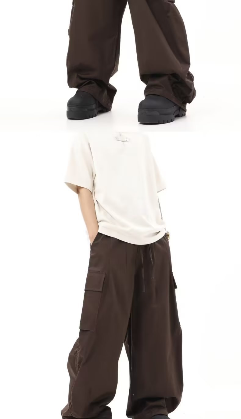 Vintage crumpled multi-pocket cargo pants, view 9 - MRSLM