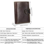 men's short leather wallet, view 2 - MRSLM