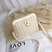 summer straw bucket bag, view 7 - MRSLM