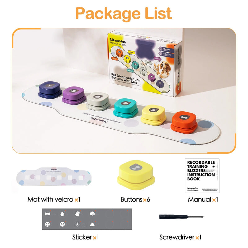 voice recording dog communication buttons, view 10 - MRSLM