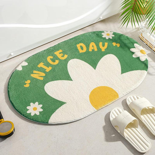 soft floral floor mat - MRSLM