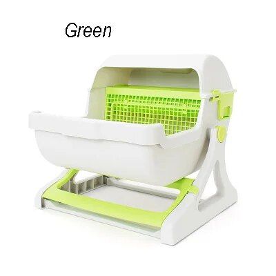 semi-automatic cat litter box, view 3 - MRSLM