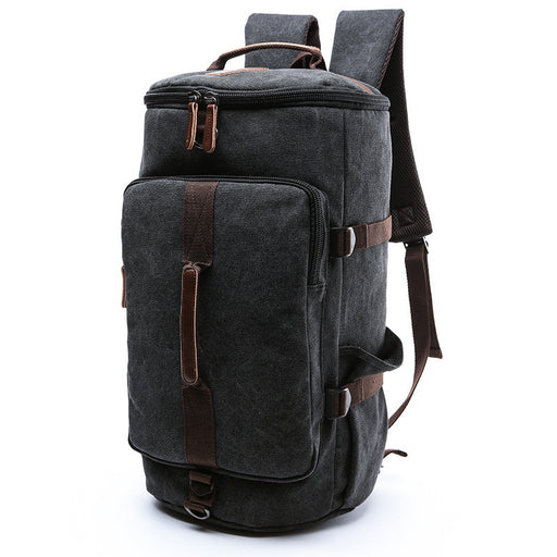 cylinder canvas backpack, view 2 - MRSLM