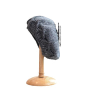 Warm rabbit fur beret, view 6 - MRSLM