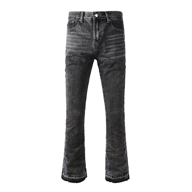 men's contrast color retro jeans, view 8 - MRSLM