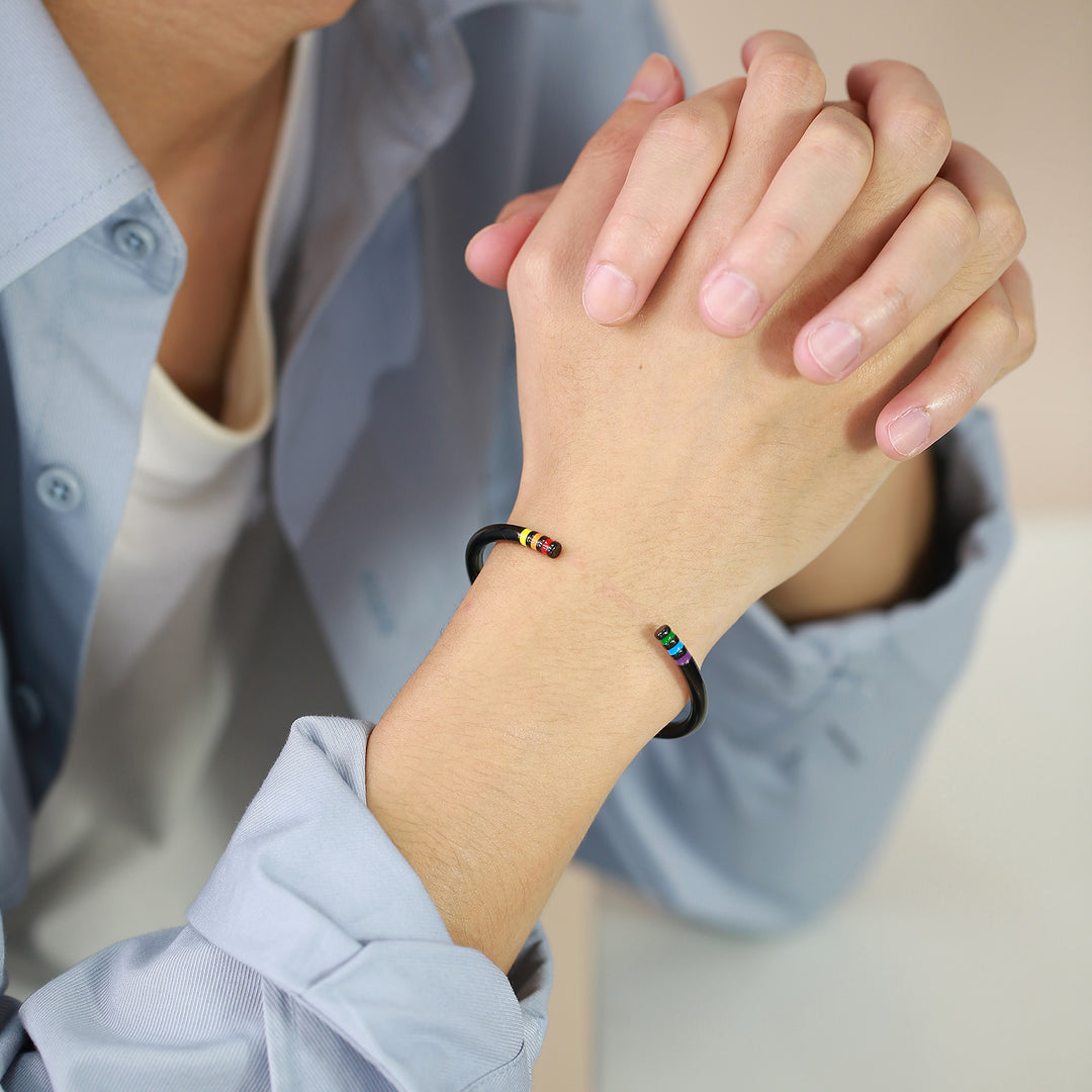 Six-color Rainbow Pride Month Minimalist Couples Bracelet