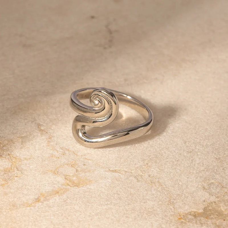 rustic gold open ring, view 8 - MRSLM