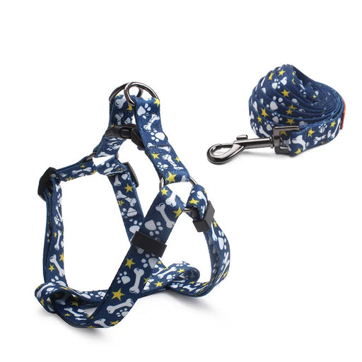 adjustable no pull dog harness and leash set - MRSLM