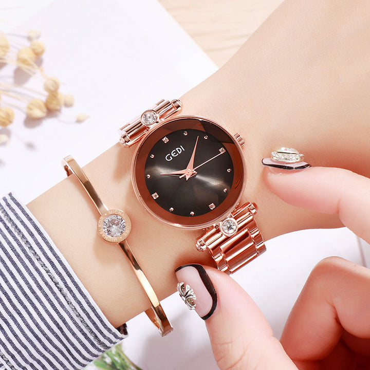 Ladies Steel Band Bracelet Quartz Watch