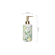 ceramic flower soap dispenser, view 7 - MRSLM
