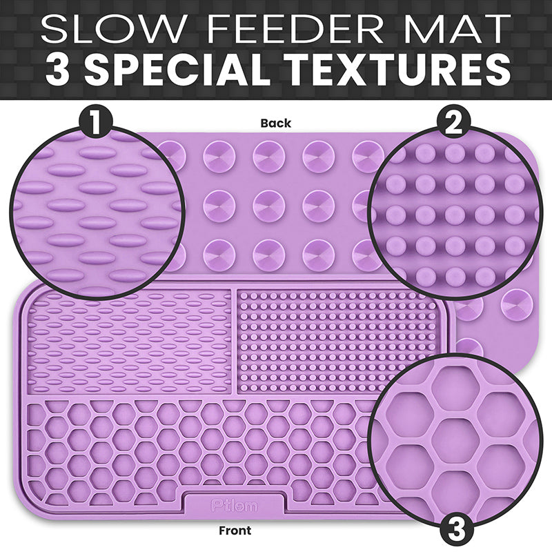 Pet slow feeding silicone placemat, view 9 - MRSLM