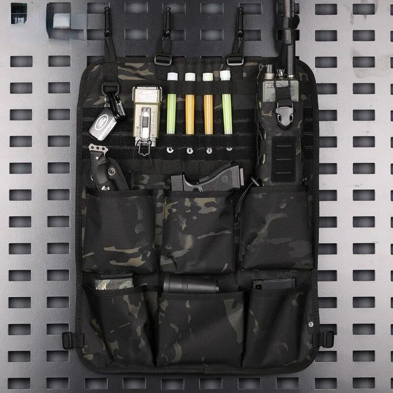 camo car seat back organizer, view 9 - MRSLM