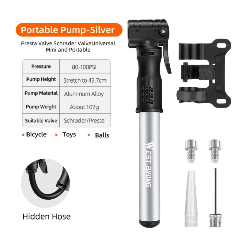 mini bike pump, view 2 - MRSLM