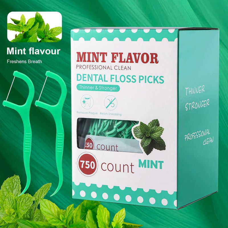 mint fresh portable dental floss sticks, view 6 - MRSLM