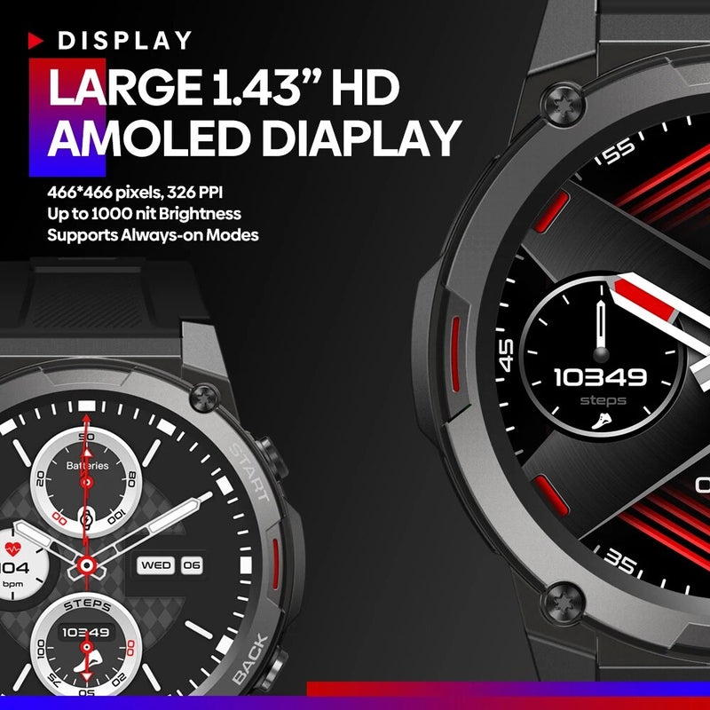 rugged AMOLED smartwatch, view 5 - MRSLM