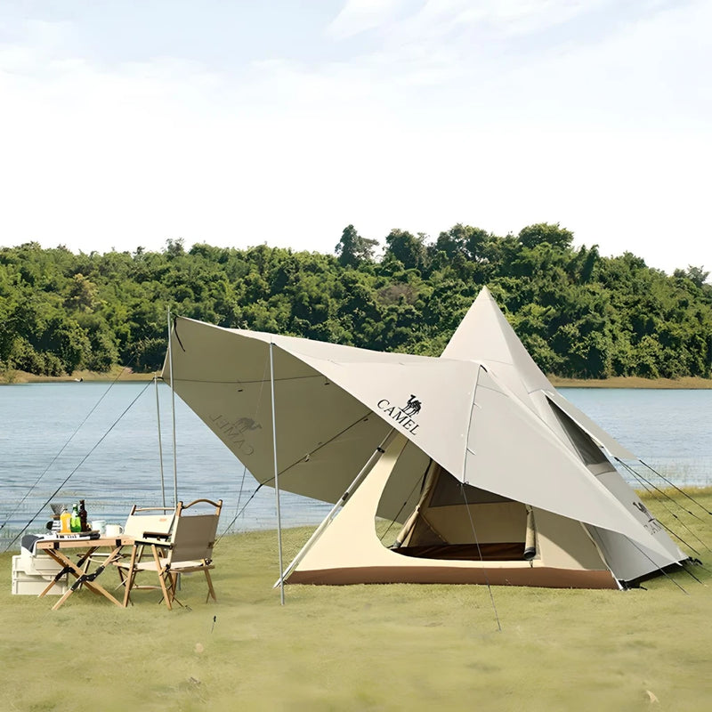 6-8 person pyramid camping tent, view 2 - MRSLM