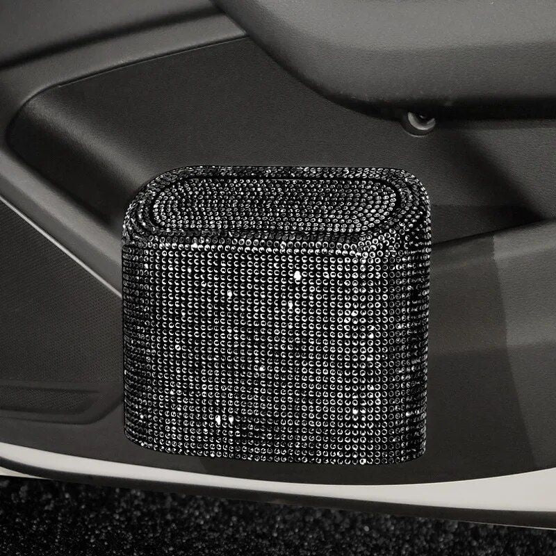 Bling car trash can with rhinestones, view 3 - MRSLM