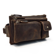 men's cowhide waist crossbody bag - MRSLM