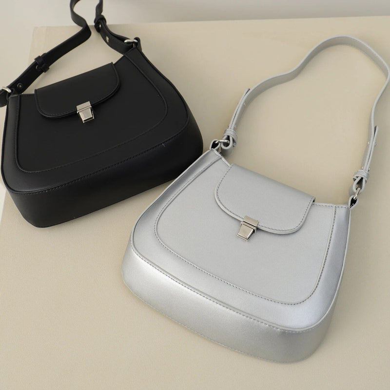 Vegan leather shoulder bag, view 6 - MRSLM