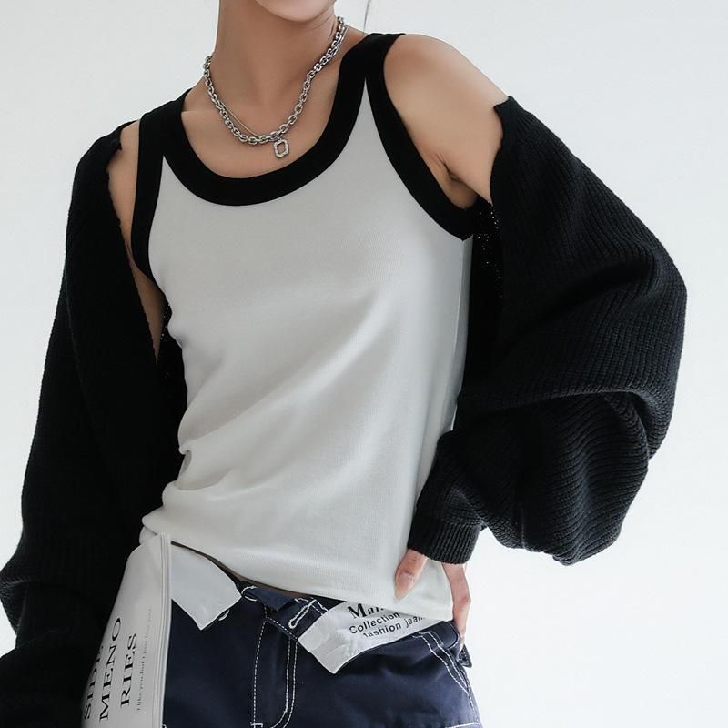Knitted Ribbed Camisole for Women