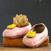 ceramic boot vase for succulents, view 11 - MRSLM