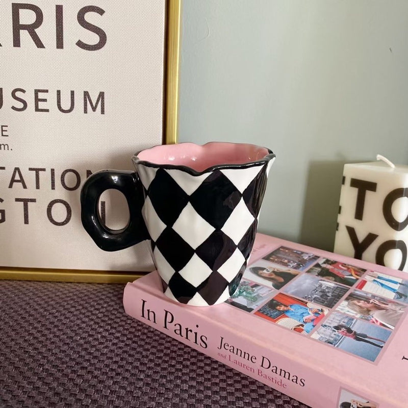 chessboard ceramic cup, view 9 - MRSLM