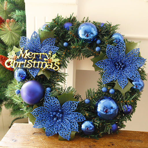 Metallic Christmas ornament wreath - MRSLM