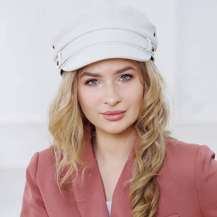 genuine leather military hat with belt - MRSLM