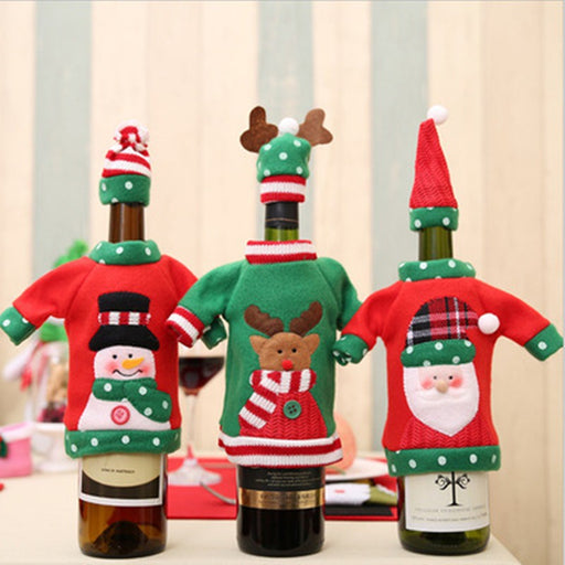 Christmas wine bottle cover - MRSLM