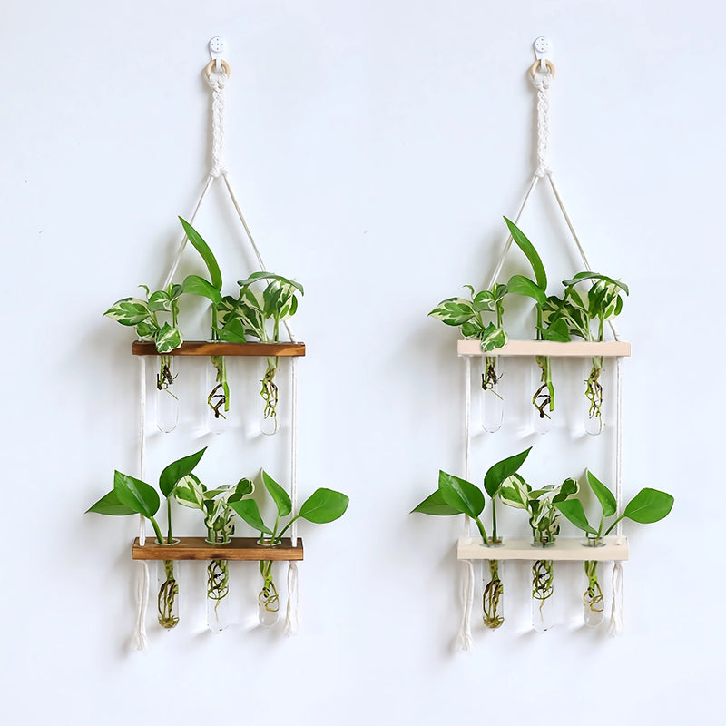 wooden hydroponic wall vase, view 5 - MRSLM