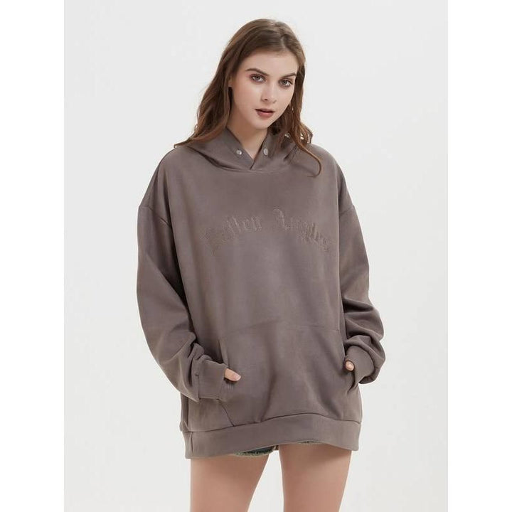 Vintage Letter Print Hoodie