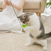 feathered bird wand cat toy, view 6 - MRSLM