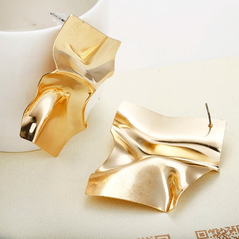 Vintage square statement earrings, view 7 - MRSLM