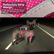 adjustable reflective dog harness, view 9 - MRSLM