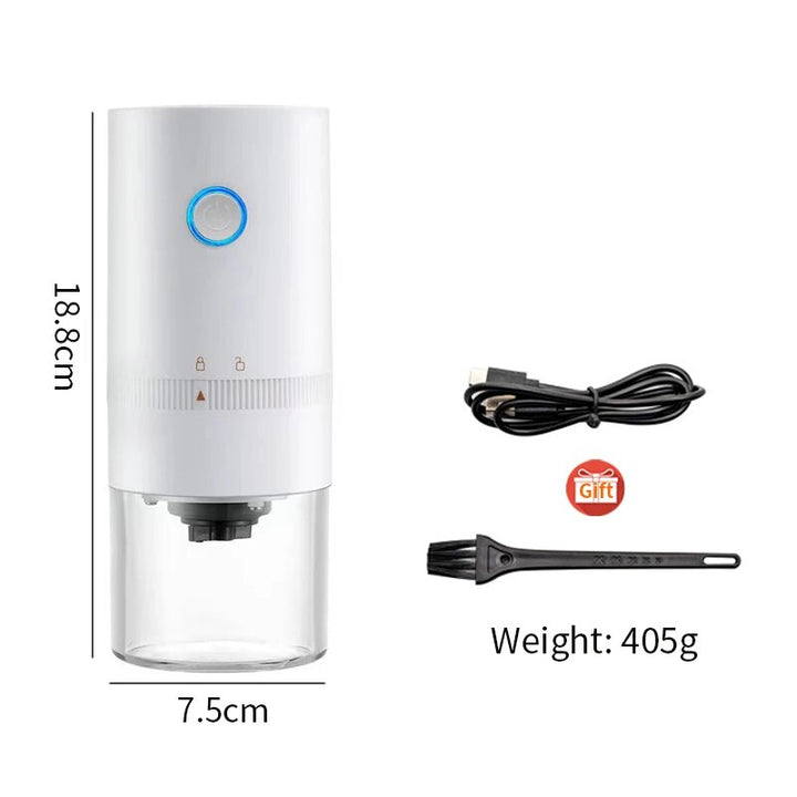 Portable Electric Coffee Grinder with USB Type-C Charging &amp; Ceramic Burr
