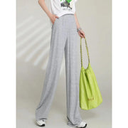 high waist draping casual pants for women, view 5 - MRSLM