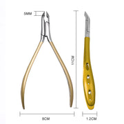 stainless steel cuticle nippers, view 3 - MRSLM