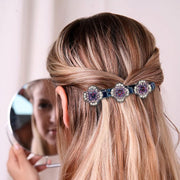 floral crystal braided hair clips, view 10 - MRSLM